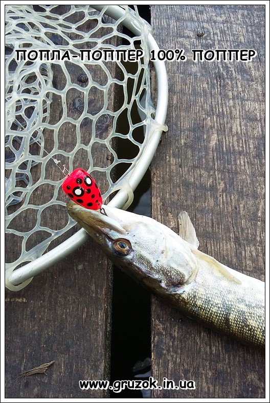 ПОПЛА-ПОППЕР з двійничком для щуки ПОПЛА-ПОППЕР